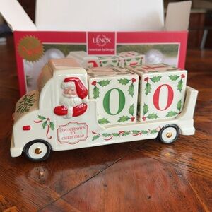 Lenox Countdown To Christmas Santas Countdown Porcelain Truck Advent RARE